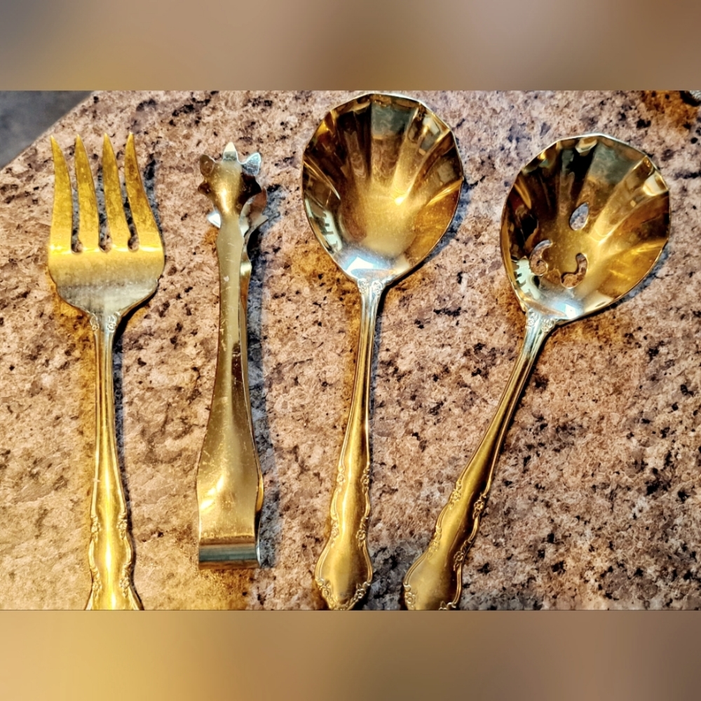 Nice Mixed Set Serving Utensils Retroneu, Excel, One No Brand